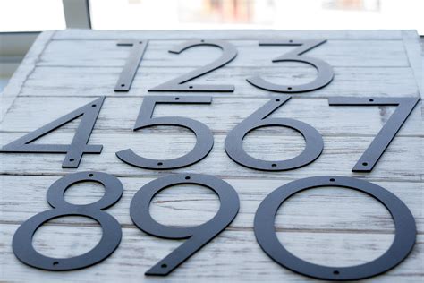 10.inch house numbers metal|home depot house number sign.